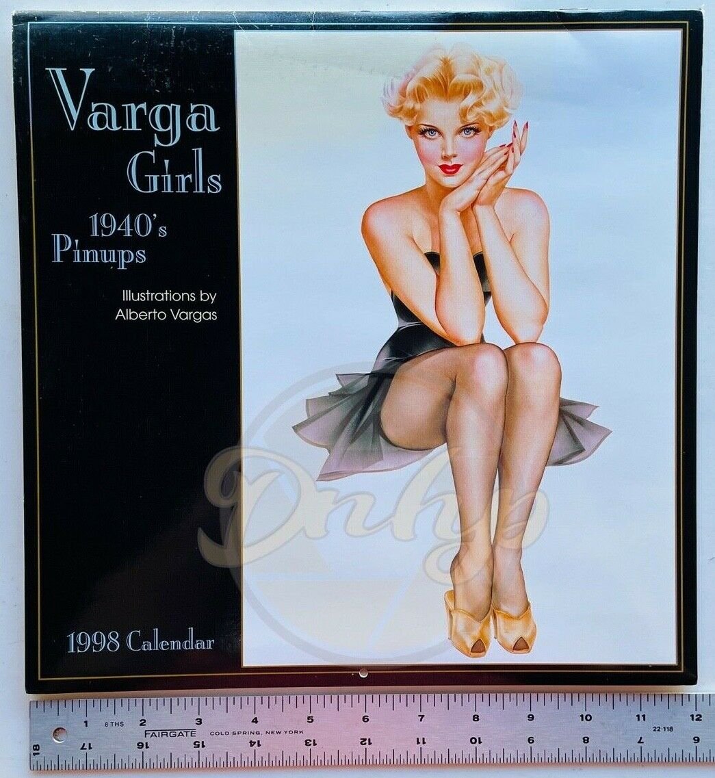 Varga Girls 1940s Pin Ups 12 Month 1998 Calendar Alberto Vargas Oop