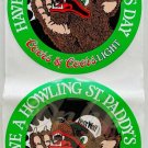 BEER WOLF Coors St. Patricks Day Stickers (2) One Sheet 1980s Made USA
