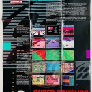 SUPER NINTENDO Launch Titles USA System Fold Out Poster Vintage Printed Japan