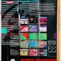 SUPER NINTENDO Launch Titles USA System Fold Out Poster Vintage Printed Japan