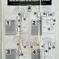 SUPER NINTENDO Launch Titles USA System Fold Out Poster Vintage Printed Japan
