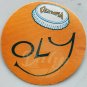 Olympia Oly Beer Cap FELT Decal/Sticker Vintage NOS 1970s Made USA RARE