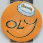 Olympia Oly Beer Cap FELT Decal/Sticker Vintage NOS 1970s Made USA RARE