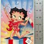 BETTY BOOP Christmas Bow Card Paper Moon 1980s Vintage SPK03
