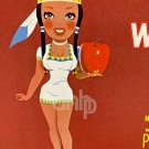 Mischief Washington Apples 10x9 Label Vintage Made USA