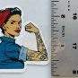 PIN UP GIRLS Strong Arm Tattoo Sticker (1) Made USA