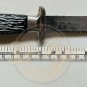 COLONIAL Straight Serrated Fixed Blade Leather Sheath Made USA Vintage