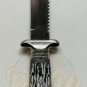 COLONIAL Straight Serrated Fixed Blade Leather Sheath Made USA Vintage