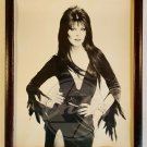 ELVIRA Early Black Costume B&W 8x10 Photo Framed Horror Vintage USA 14