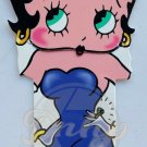 BETTY BOOP Purple Dress Peek A Boo Bookmark USA 1989 Vintage SPK36