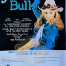 SCHLITZ COWGIRL Say Bull Northwest Country Talent 18x24 Poster 1980s USA