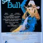 SCHLITZ COWGIRL Say Bull Northwest Country Talent 18x24 Poster 1980s USA