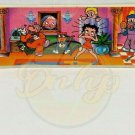 BETTY BOOP Crazy Home Sticker Strip Lisa Frank 1982 USA Vintage SPK06