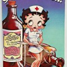 BETTY BOOP Nurse Get Well Card Paper Moon 1983 Vintage SPK32