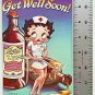 BETTY BOOP Nurse Get Well Card Paper Moon 1983 Vintage SPK32