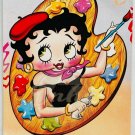 BETTY BOOP Color Me Yours Valentines Card Paper Moon 1984 Vintage SPK05