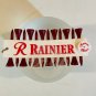 RAINIER BEER Golf Tees (12) Marker Foam Logo Display Holder USA Vintage