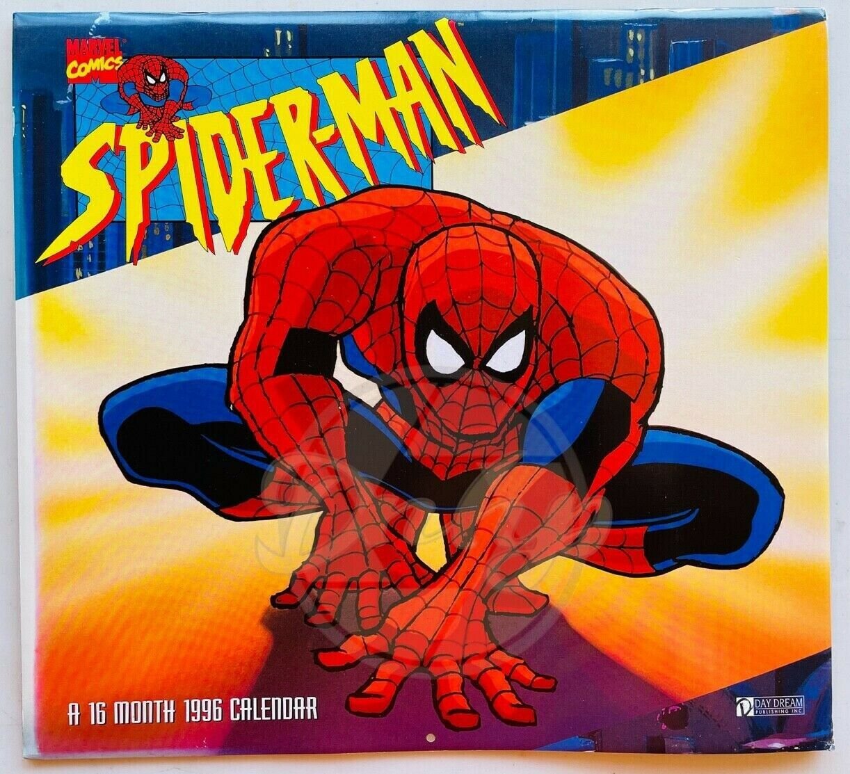 SPIDER-MAN Marvel Comics 16 Month 12x11 Calendar 1996 Vintage Made USA OOP