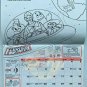 MCDONALDS COLORING Space Explorer 12 Month Calendar NOS Vintage 1983