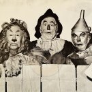 WIZARD OF OZ Lion Scarecrow Tin Man 8x10 B&W (1 photo) Lustre 1950s Vintage