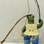BEARS Anthropomorphic Fishing Hiking Hunting LOT (5) Wood Carved Ornaments