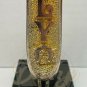 OLYMPIA BEER "OLY" Horseshoe Silver/Gold Tap Stone Gloss Black Stand Vintage