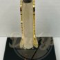OLYMPIA BEER "OLY" Horseshoe Silver/Gold Tap Stone Gloss Black Stand Vintage