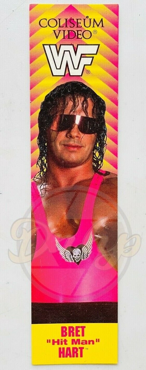 BRET HIT MAN HART WWF Bookmark Always Hits The Mark Coliseum Video 1993 USA