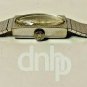 GRUEN 10K White Gold Plated Bezel Band Bracelet 11mm Vintage Manual Wind