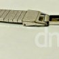 GRUEN 10K White Gold Plated Bezel Band Bracelet 11mm Vintage Manual Wind
