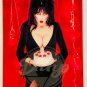 ELVIRA Blow The Candle Birthday Card Paper Moon Horror 1980s Vintage Canada 08