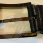 STACY ADAMS Formal Zig Zag Line Pattern Black Belt Mens 34 Waist With Box