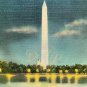 WASHINGTON MONUMENT DC Linen Postcard Blank USA Vintage