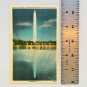 WASHINGTON MONUMENT DC Linen Postcard Blank USA Vintage