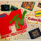 MTV 1986 12 Month 80s Artist Band Calendar 14x11 Japan 1985 NOS Vintage