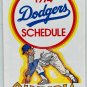 Olympia Beer LA DODGERS 1970s Trifold Schedule Vintage Made USA