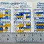 Olympia Beer LA DODGERS 1970s Trifold Schedule Vintage Made USA