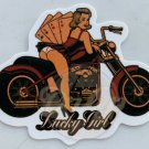 PIN UP GIRLS Lucky Aces Motorbike Sticker (1) USA