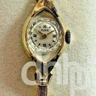 ELGIN Ladies NOS 10K GP Manual Wind Watch With Original Store Display Box 14MM