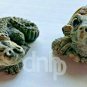 Stone Critter Littles (2) Turtle SCL-024 And Alligator SCL-039 Vtg Made USA