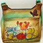 Anuschka Hand Painted Leather Purse & Card Wallet Designed with Flowers