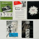 LEICA DEALER Camera Lens Flash Lot (5) Dealer Booklets Inserts 1950s USA Vintage