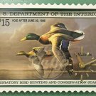 MALLARDS CLOCK Desk Wall Federal Duck Stamp Collection Quartz Battery Powered