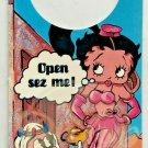 BETTY BOOP Genie Open Sez Me Do Not Disturb Door Sign 1988 Vintage SPK10