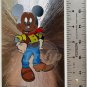 COWBOY MICKEY MOUSE Disney Foil Postcard No Postmark NOS England Vintage