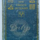 HEATHS NEW FRENCH DICTIONARY Hardcover Book 1930s USA Vintage