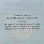 HEATHS NEW FRENCH DICTIONARY Hardcover Book 1930s USA Vintage