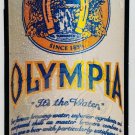 OLYMPIA BEER CAN Cardboard Store Sign Made USA NOS Vintage