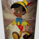 PINOCCHIO Disney Foil Postcard No Postmark NOS England Vintage