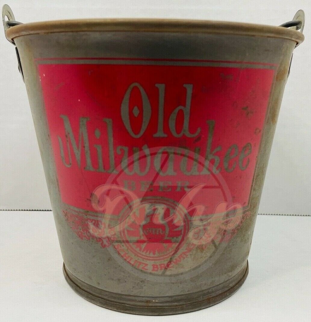 OLD MILWAUKEE Metal Small Pale Schlitz USA Vintage